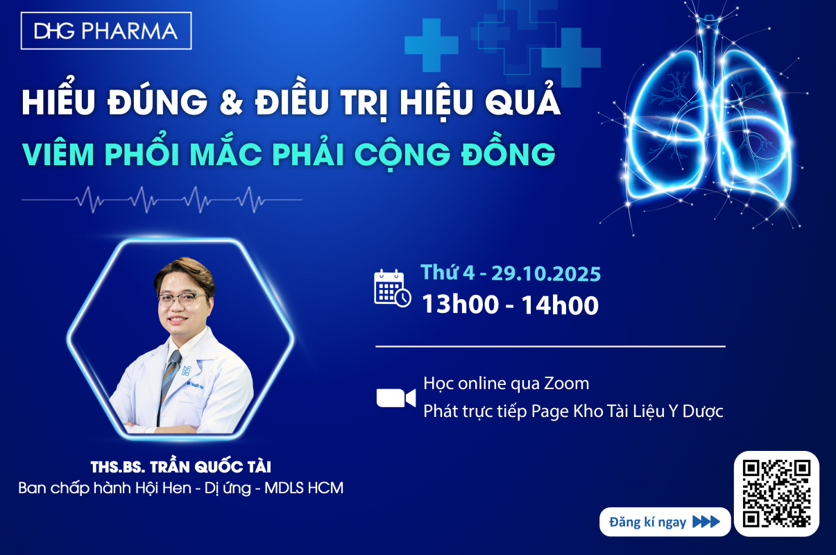 Livestream: HIỂU ĐÚNG VÀ ĐIỀU TRỊ HIỆU QUẢ – VIÊM PHỔI KHÔNG ĐIỂN HÌNH